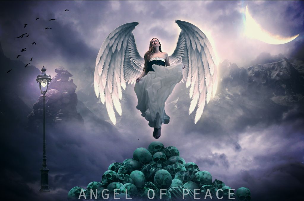 Ангел, Мир, Богиня, Череп, HD, 2K