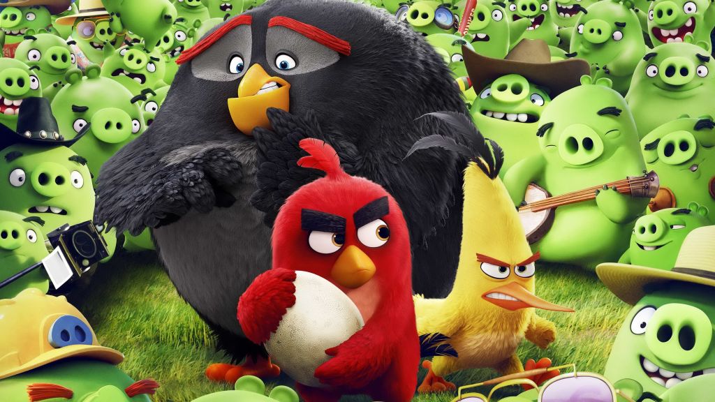 Angry Birds Movie, Цыпленок, Красный Цвет, Бомба, Лучшие Мультфильмы 2016 Года, HD, 2K, 4K