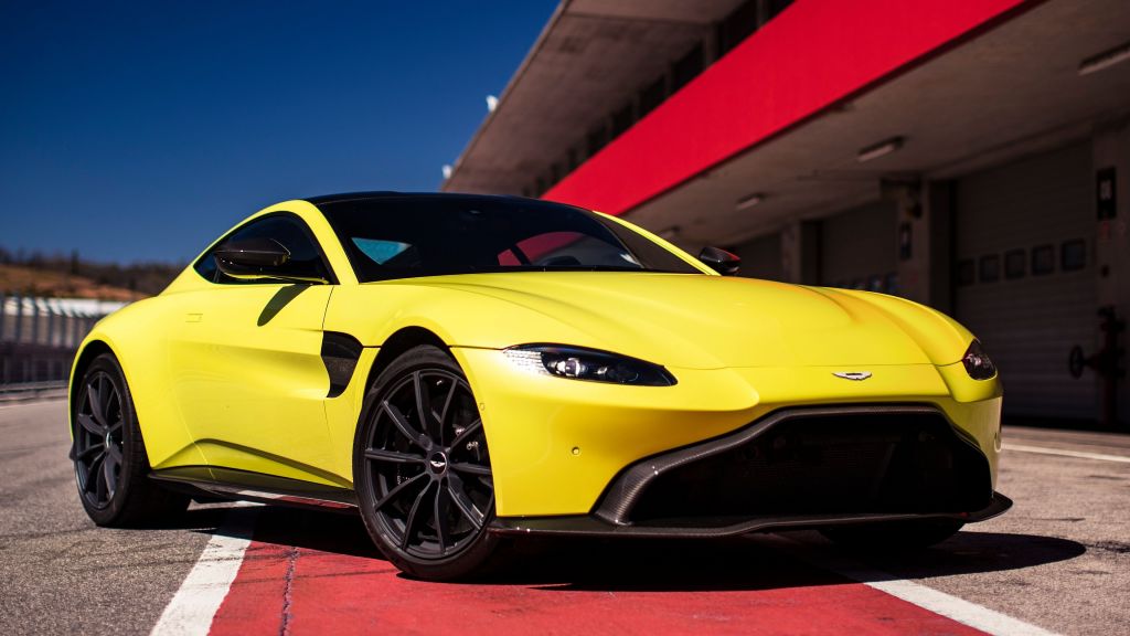Aston Martin Vantage Lime Essence, Автомобили 2019 Года, HD, 2K, 4K