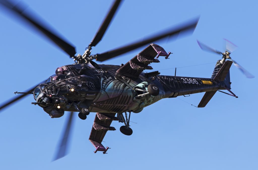 Штурмовой Вертолет Миль Ми-24, Боевой Вертолет, HD, 2K, 4K