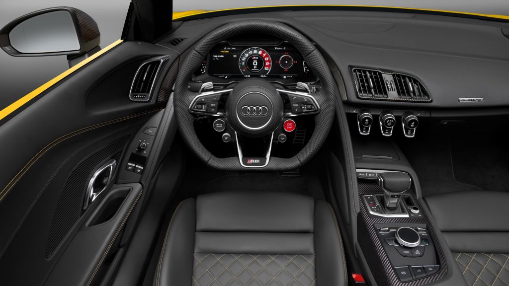 Audi R8, Nyias 2016, Суперкар, Интерьер, HD, 2K, 4K