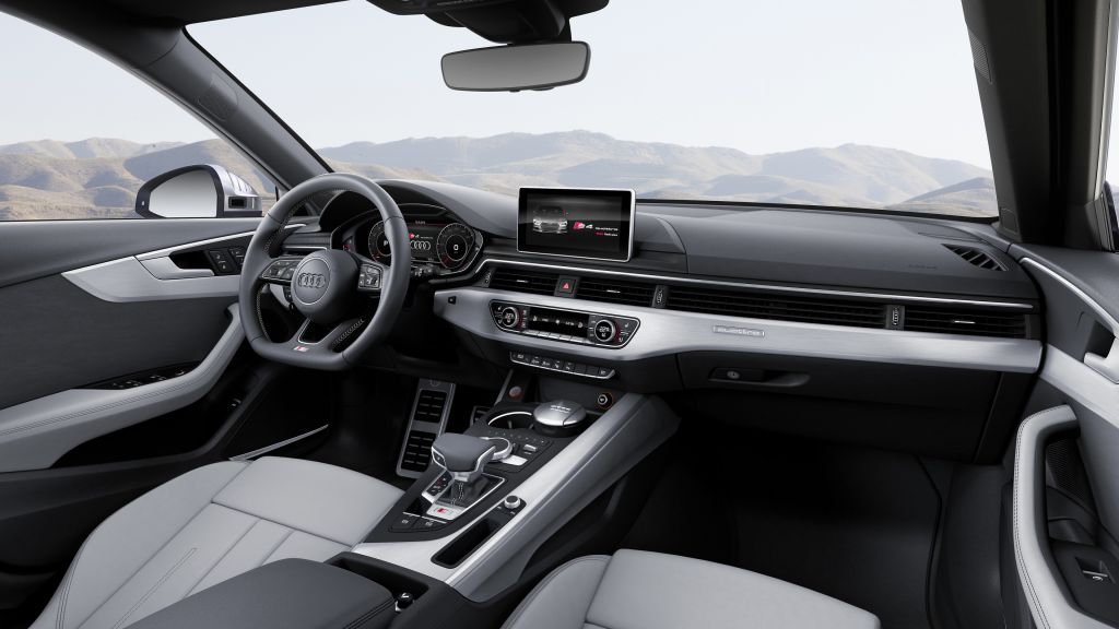 Audi S4 Avant (B9), Женевский Автосалон 2016, Интерьер, HD, 2K, 4K