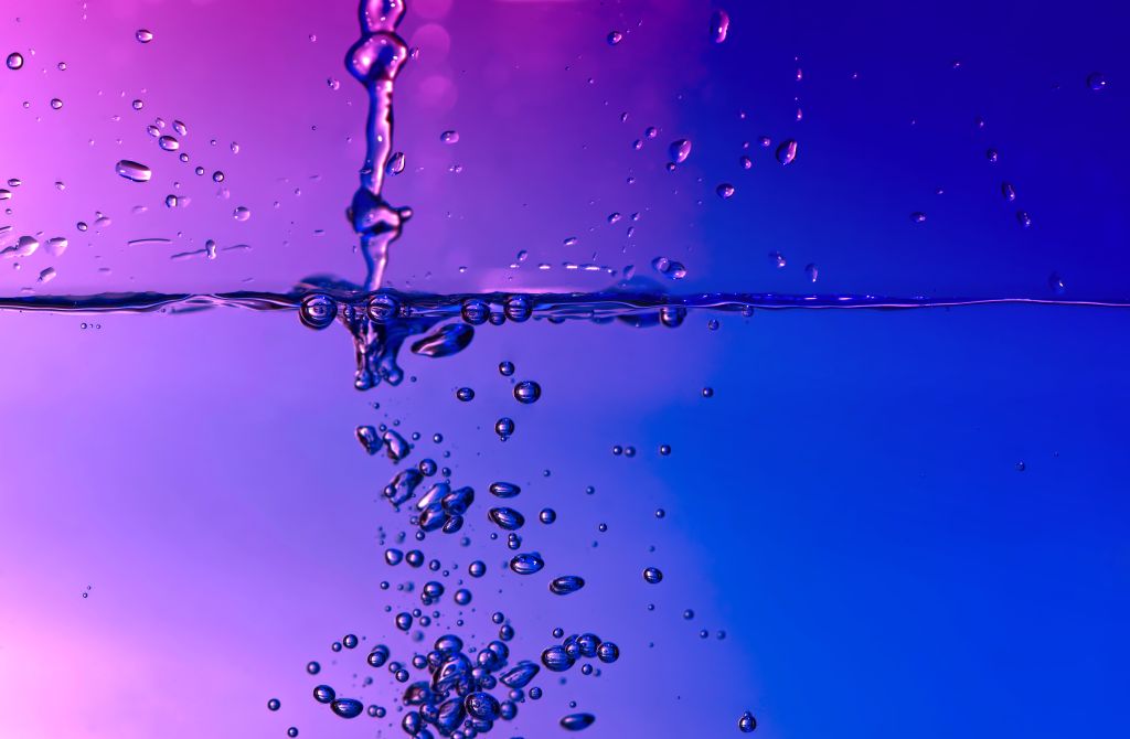 Пузыри, Вода, Фиолетовый, HD, 2K, 4K, 5K