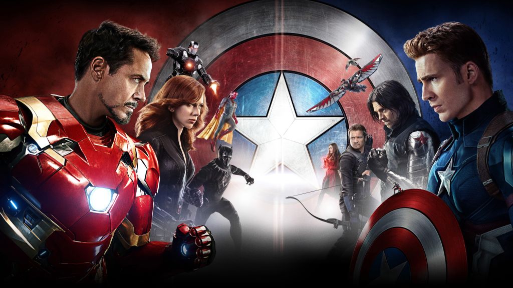 Капитан Америка 3: Гражданская Война, Железный Человек, Марвел, Лучшие Фильмы 2016 Года, HD, 2K, 4K
