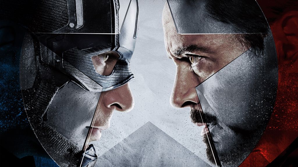 Капитан Америка 3: Гражданская Война, Железный Человек, Марвел, Лучшие Фильмы 2016 Года, HD, 2K, 4K, 5K