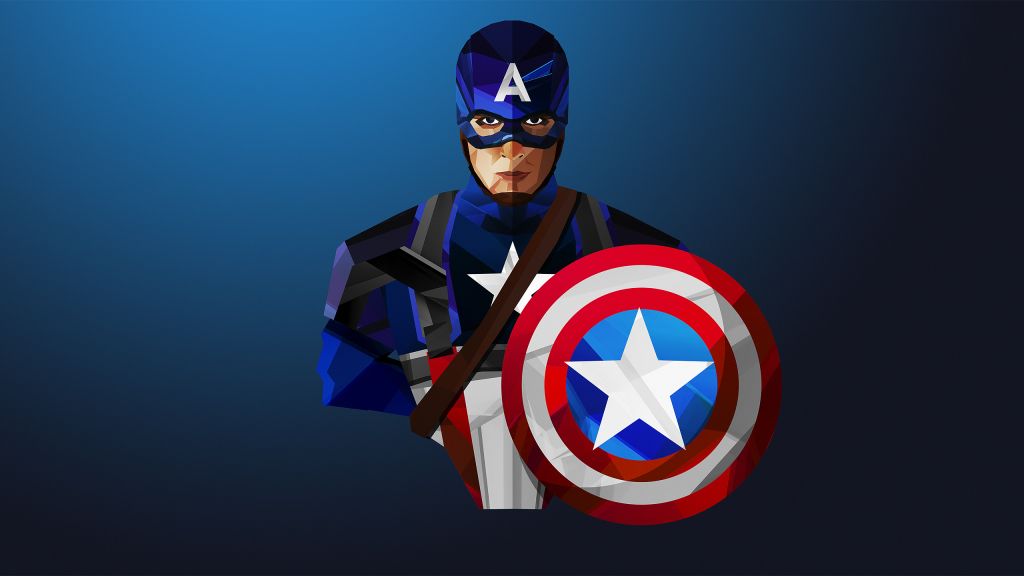 Капитан Америка, Художественное Произведение, HD, 2K