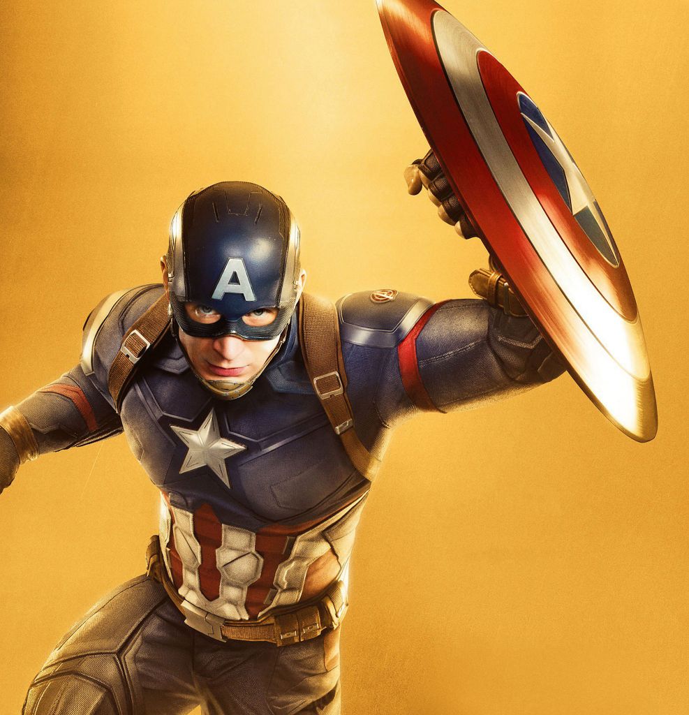Капитан Америка, Крис Эванс, Marvel Comics, Мстители: Бесконечная Война, HD, 2K