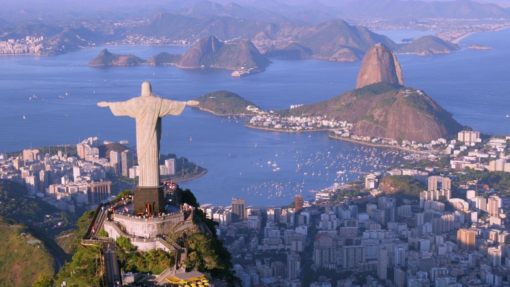 Христос-Искупитель, Рио-Де-Жанейро, Бразилия, Туризм, Путешествия, HD, 2K, 4K
