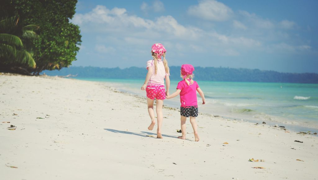 Симпатичные Дети, Пляж, Андаманские Острова, HD, 2K, 4K