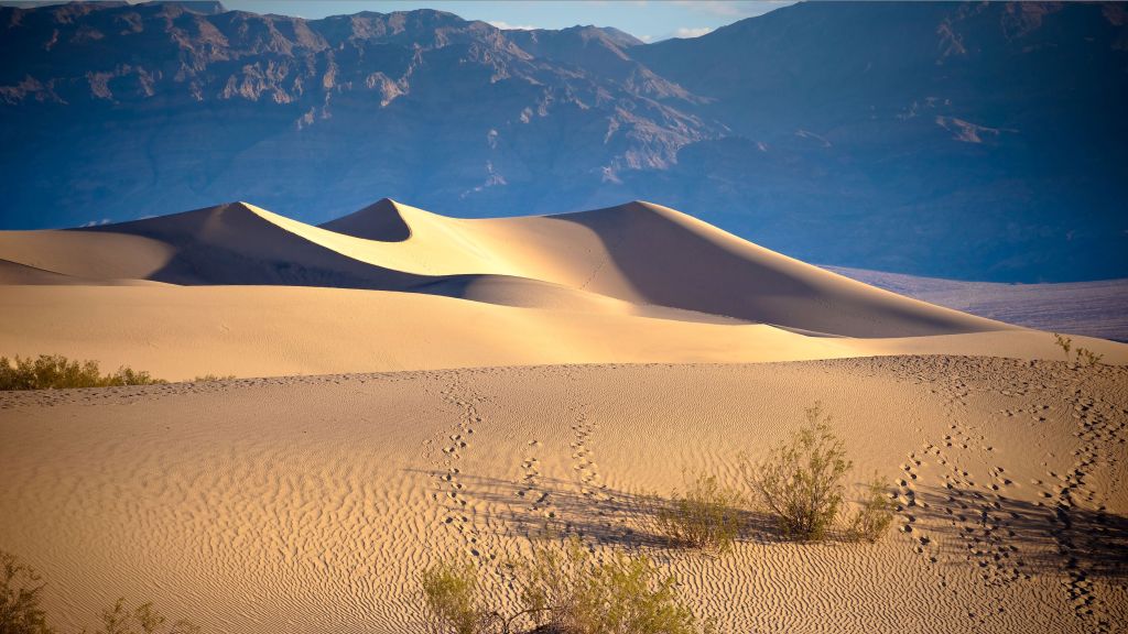 Долина Смерти, Сша, Пустыня, Песок, Горы, HD, 2K, 4K