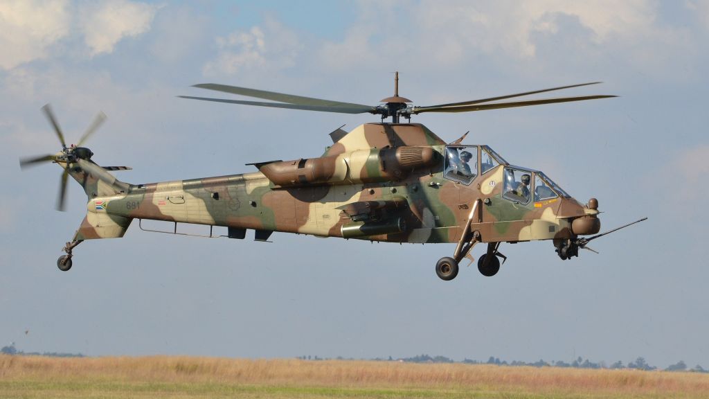 Denel Ah-2 Rooivalk, Ударный Вертолет, Ввс Юар, HD, 2K, 4K