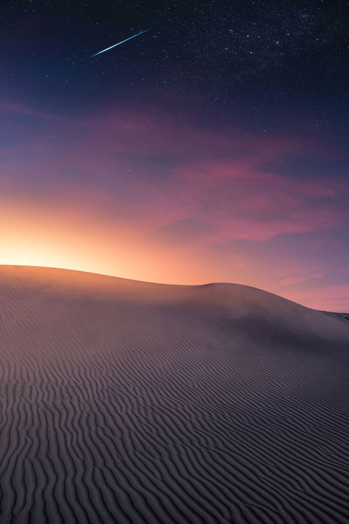 Пустыня, Закат, Пейзаж, HD, 2K, 4K