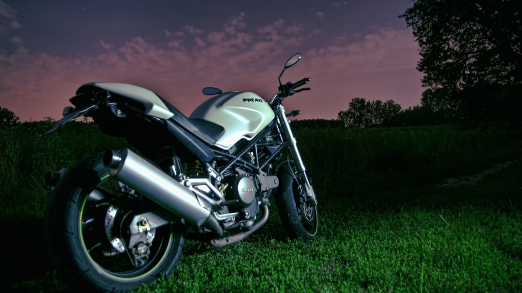 Ducati Monster 796, Ночное Небо, Мотоцикл, Гоночный, Байк, Спортбайк, Обзор, Тест-Драйв, Купить, Арендовать, HD, 2K, 4K, 5K