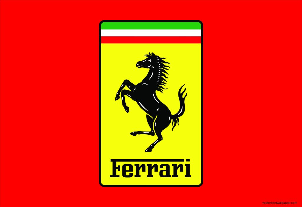 Ferrari, Логотип, HD, 2K
