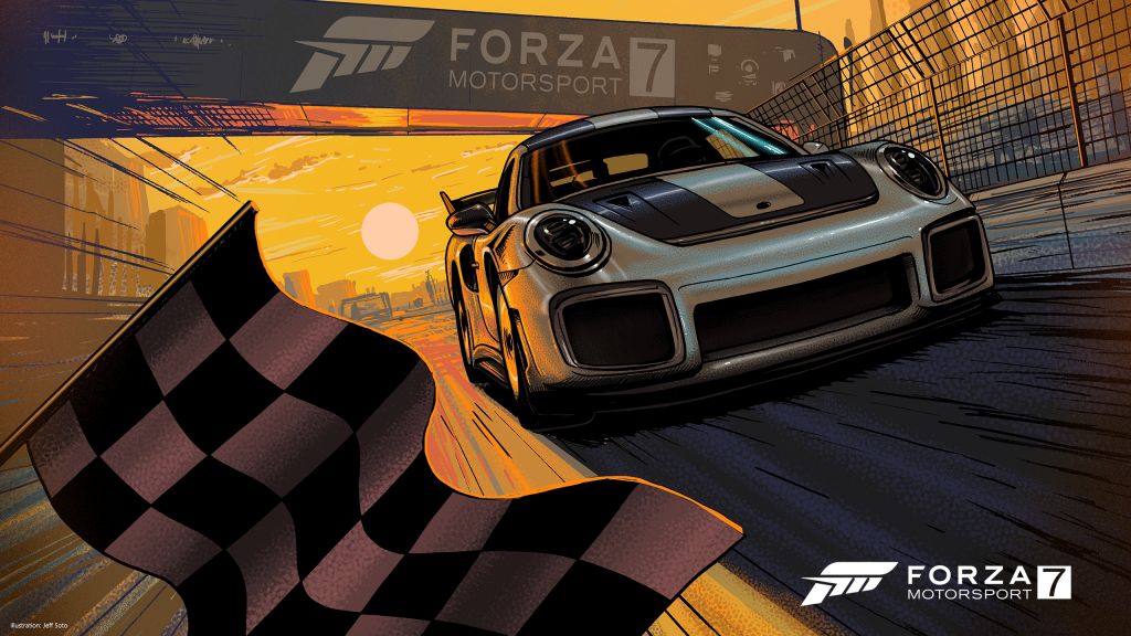 Forza Motorsport 7, Porsche 911 Gt2 Rs, HD, 2K