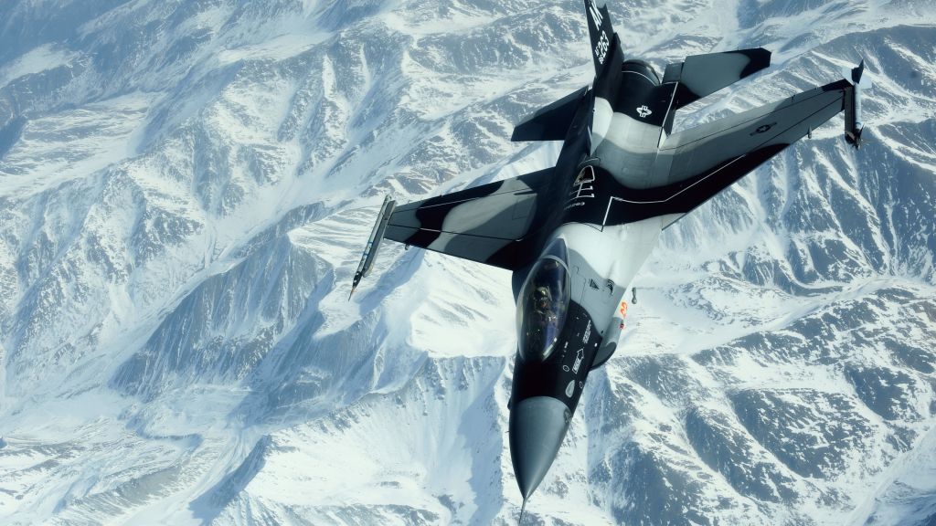 General Dynamics F-16 Fighting Falcon, Истребитель, Сша. Воздушные Силы, HD, 2K, 4K