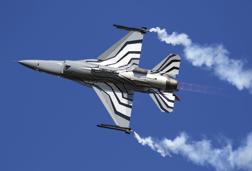 General Dynamics F-16 Fighting Falcon, Истребитель, HD, 2K, 4K