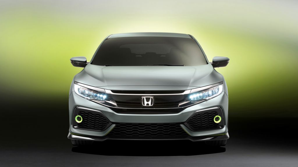 Honda Civic Hatchback Prototype, Хэтчбек, Женевский Автосалон 2016, HD, 2K, 4K