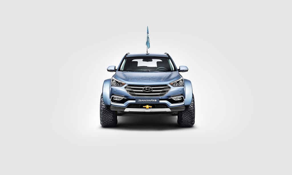 Hyundai Santa Fe, Арктик Тракс, 2017, HD, 2K, 4K