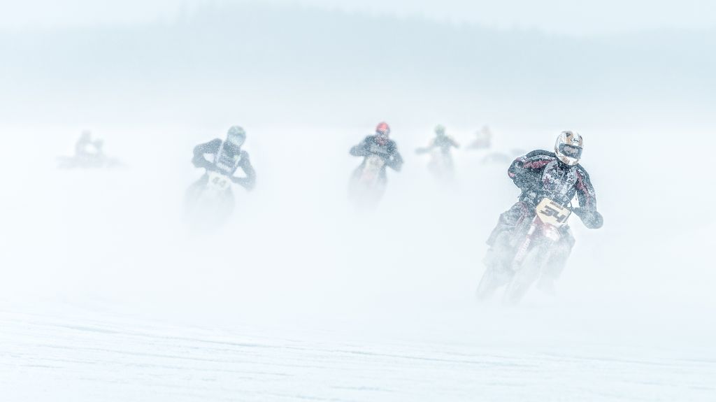 Ice Road Racing, Мотокросс, Зимние Виды Спорта, HD, 2K, 4K