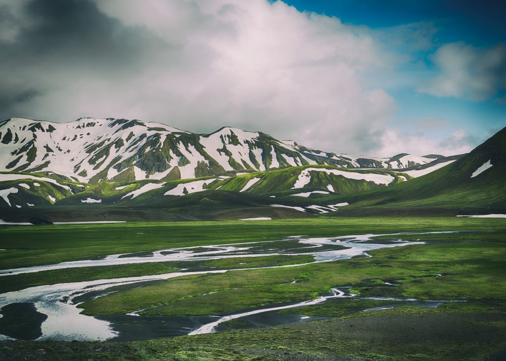 Исландия, Горы, Снег, HD, 2K, 4K, 5K, 8K