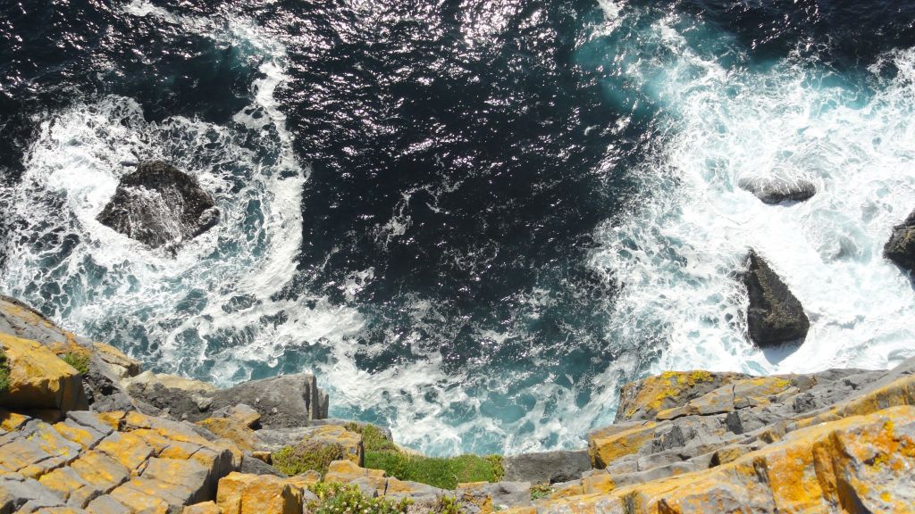 Ирландия, Скалы, Пейзаж, Море, Океан, Вода, Скалы, Синий, Природа, HD, 2K, 4K