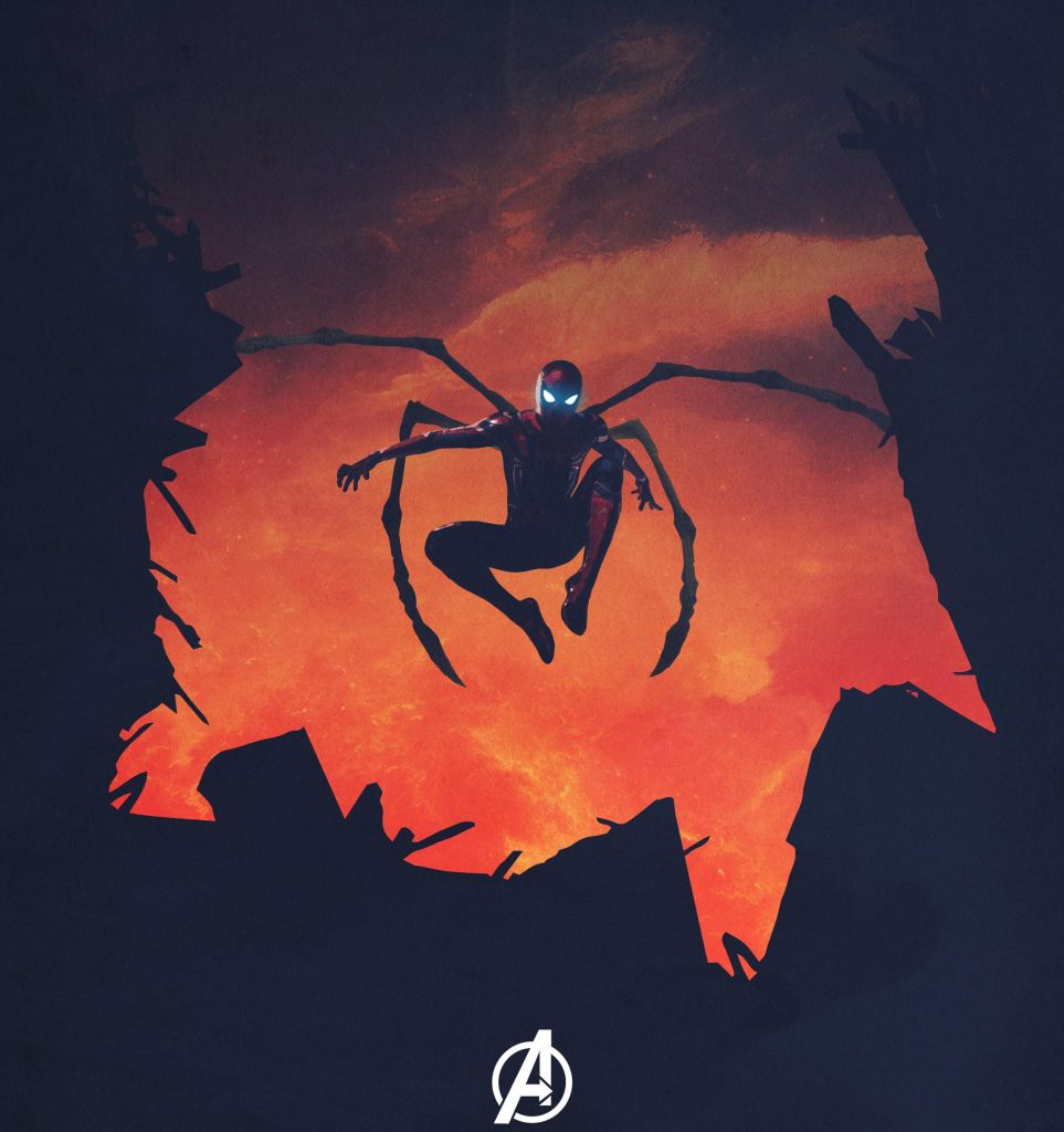 Железный Паук, Человек-Паук, Мстители: Бесконечная Война, HD, 2K