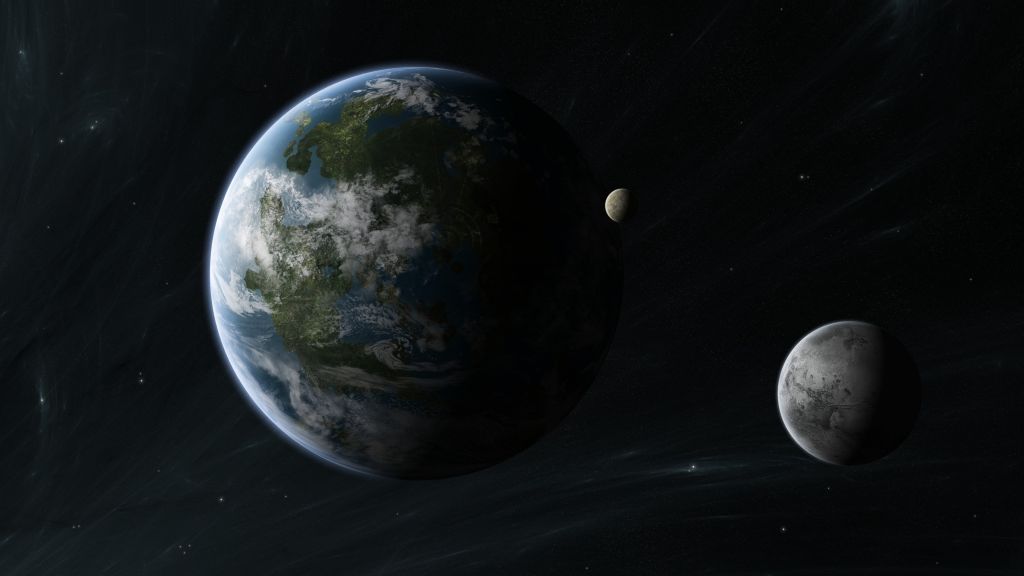 Кеплер-452B, Экзопланета, Планета, Космос, Звезды, HD, 2K, 4K