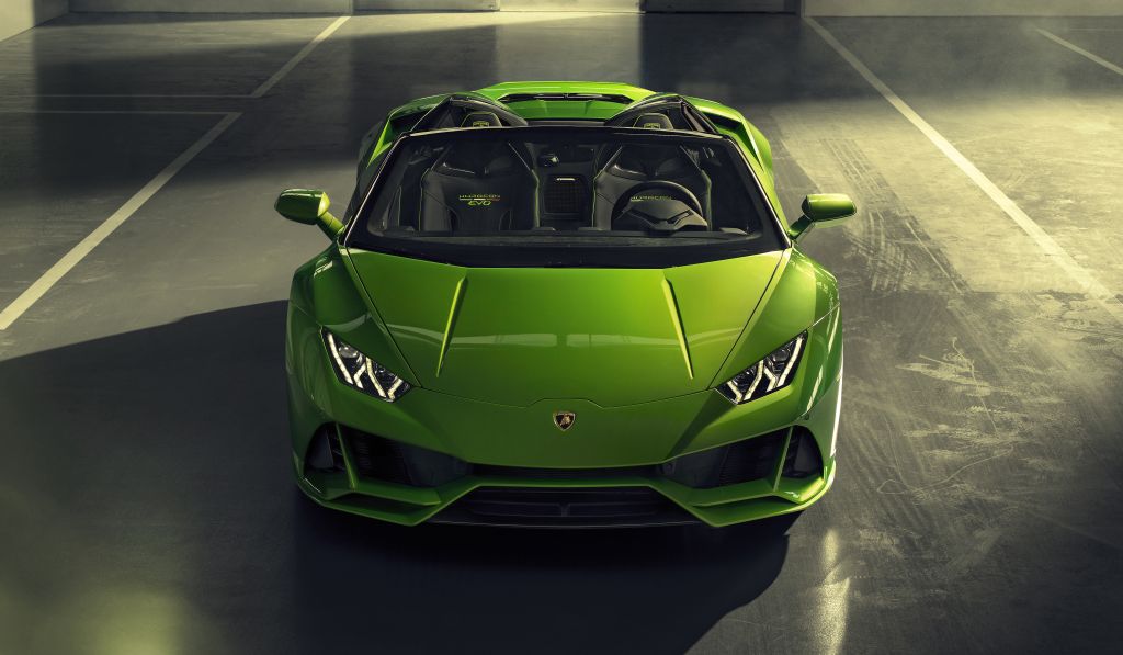 Lamborghini Huracan Evo Spyder, 2019, 4К, 5К, HD, 2K, 4K, 5K