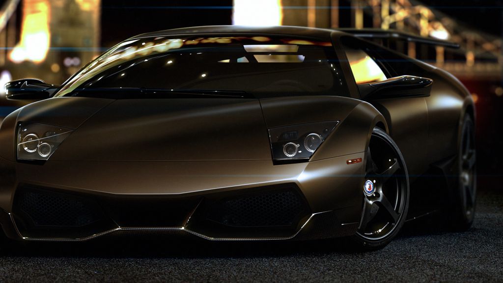 Lamborghini Murcielago, Суперкар, Коричневый Цвет, Франкфурт 2015, HD, 2K, 4K