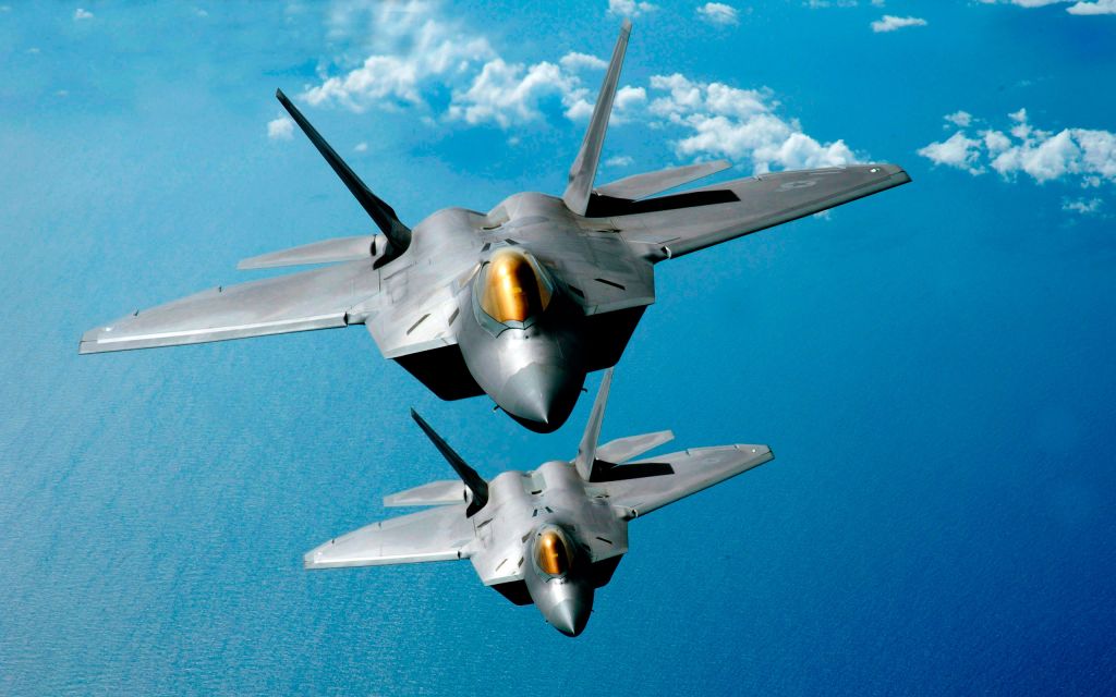 Lockheed Martin F-22 Raptor, Стелс-Истребители, HD, 2K