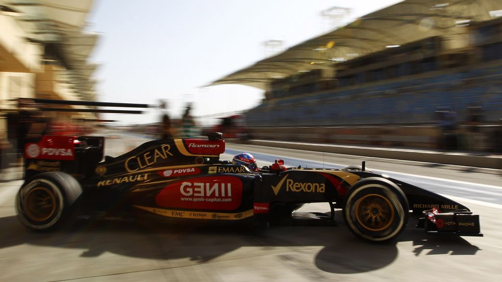 Lotus E22, Формула 1, Test Drive, 2015, Review, Side, Front, Bahrain, Racing, Спорткар, HD, 2K, 4K