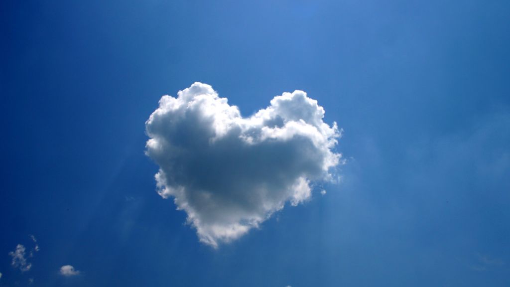 Love Image, Heart, Clouds, HD, 2K, 4K