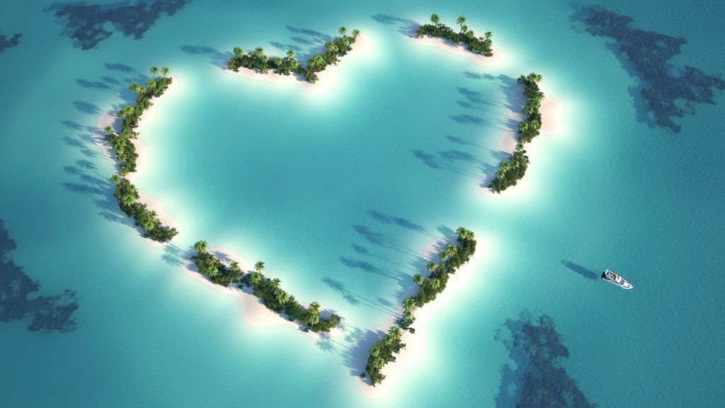 Мальдивы, Индийский Океан, Лучшие Пляжи Мира, Остров, Пальмы, Любовь, HD, 2K, 4K