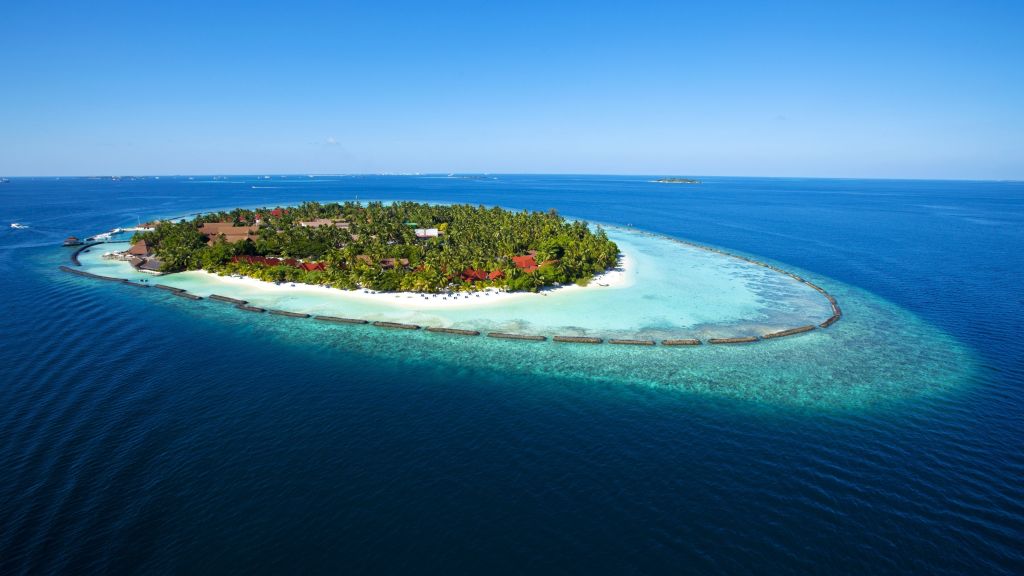 Мальдивы, Праздники, Отпуск, Путешествие, Отель, Остров, Океан, Бунгало, Пляж, Небо, HD, 2K, 4K, 5K