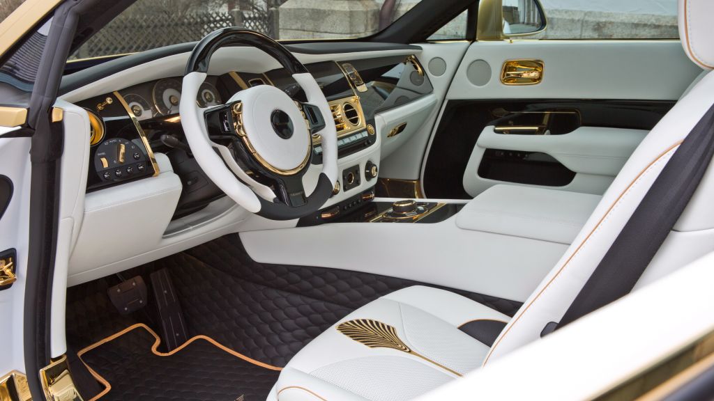 Mansory Rolls-Royce Wraith, Wraith Palm Edition 999, Geneva Auto Show 2016, Интерьер, HD, 2K, 4K