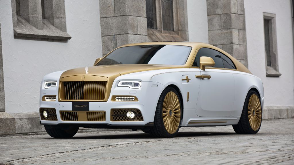 Mansory Rolls-Royce Wraith, Wraith Palm Edition 999, Женевский Автосалон 2016, Роскошные Автомобили, Золото, HD, 2K, 4K