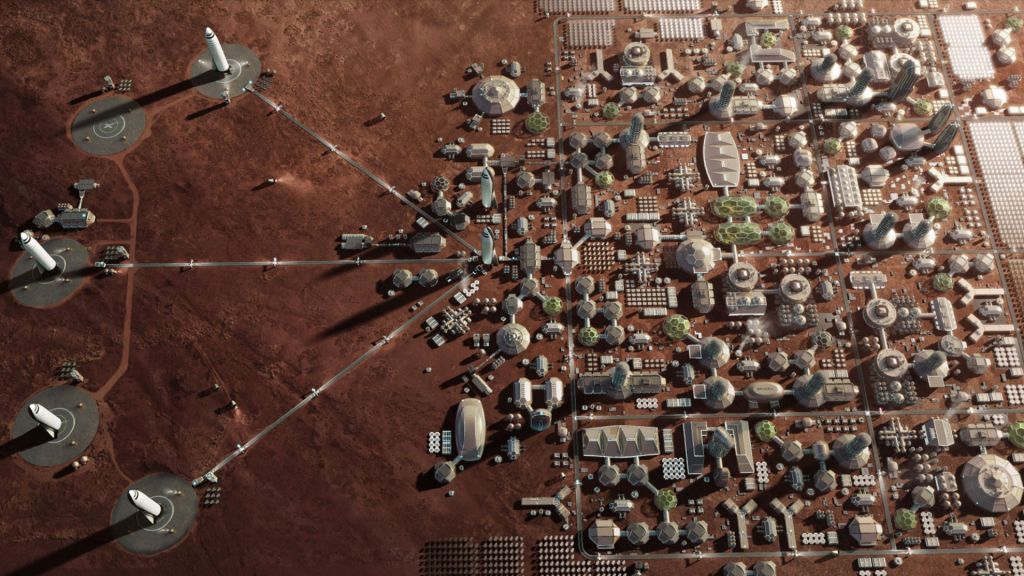 Марсианская База, Марсианская Колония, Космос X, HD