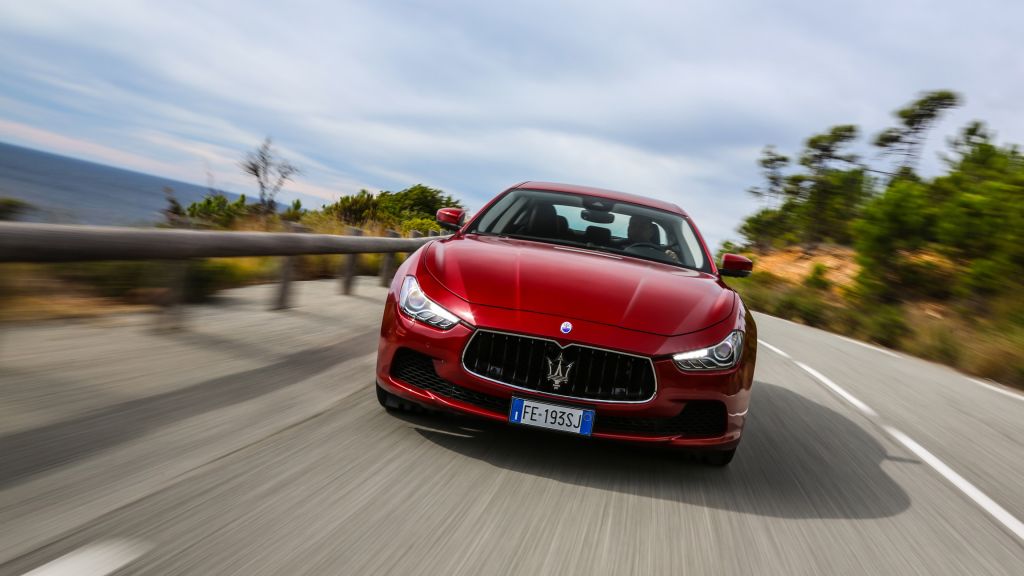 Maserati Ghibli S Q4, Paris Auto Show 2016, Красный, HD, 2K, 4K