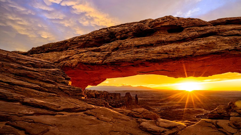Mesa Arch, Юта, Сша, Горы, Восход Солнца, HD, 2K, 4K, 5K, 8K