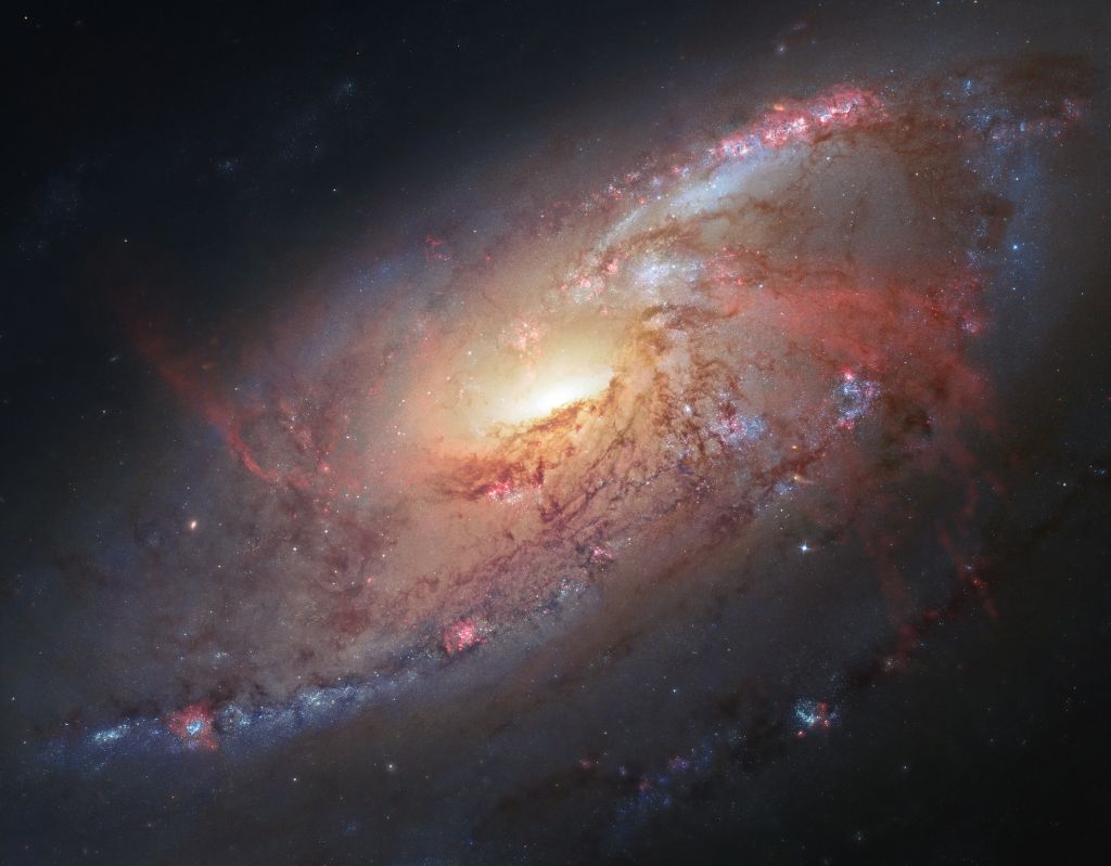 Мессье 106, Спиральная Галактика, HD, 2K, 4K, 5K