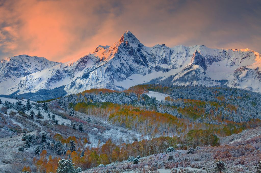 Гора Снеффельс, Саммит, Осень, Хребет Снеффельс, Скалистые Горы, Колорадо, HD, 2K