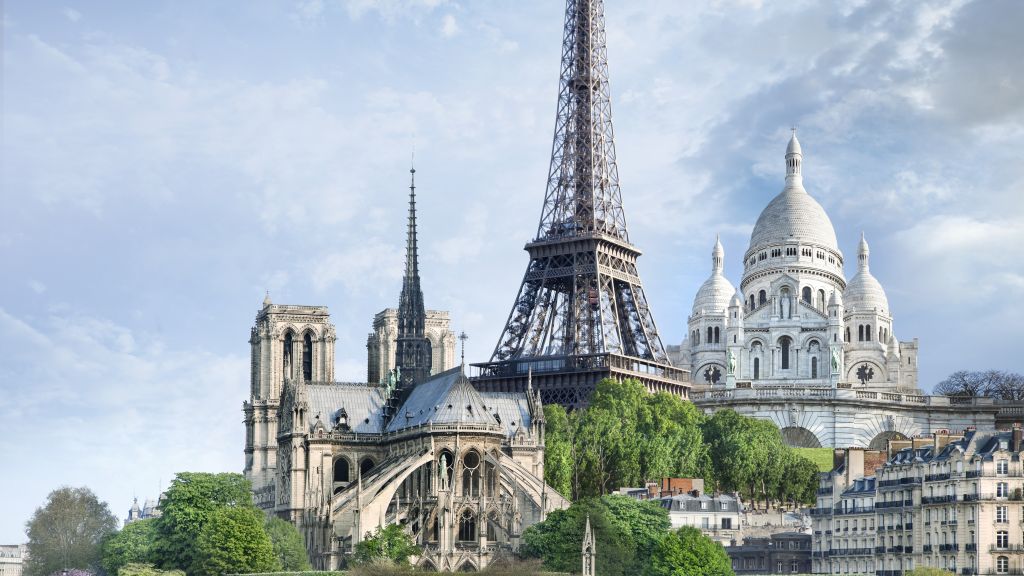 Париж, Франция, Памятники, Путешествие, Туризм, HD, 2K, 4K, 5K