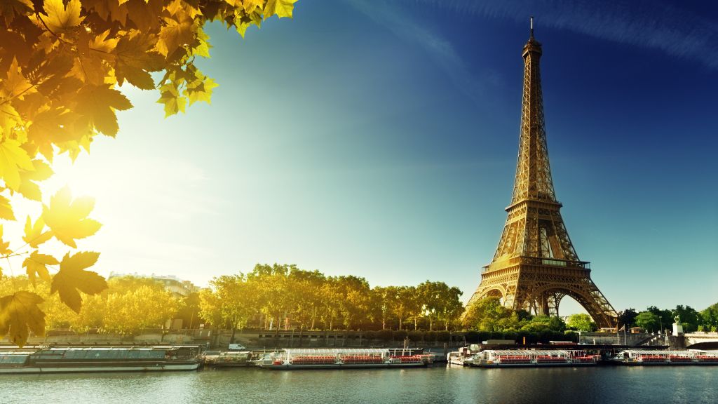Париж, Эйфелева Башня, Франция, Осень, Путешествия, Туризм, HD, 2K, 4K, 5K
