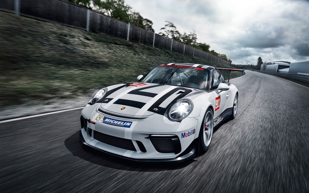 Porsche 911 Gt3 Cup, 2017 Автомобили, Гонки, HD, 2K