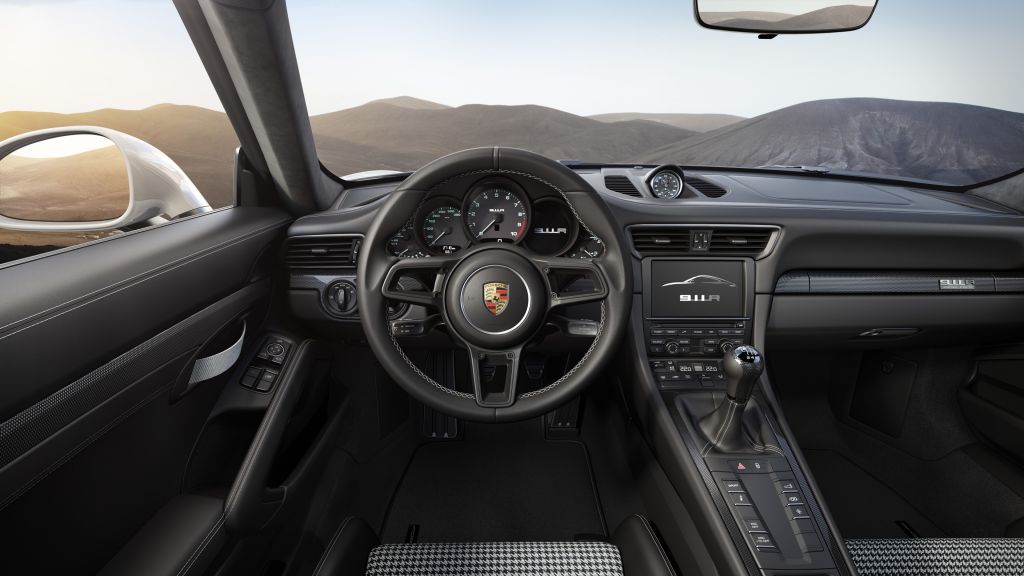 Porsche 911 R (991), Женевский Автосалон 2016, Интерьер, HD, 2K, 4K