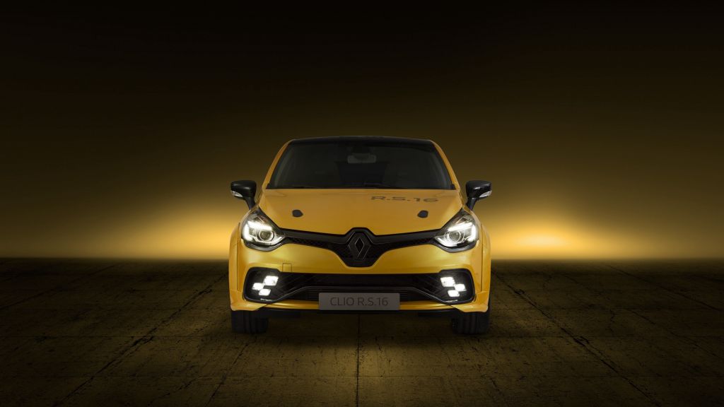 Renault Clio Rs 16, Желтый, Хот-Хэтч, HD, 2K, 4K