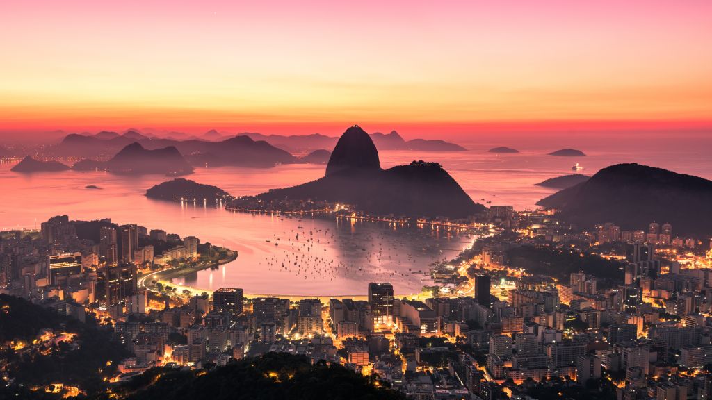 Рио-Де-Жанейро, Восход, Небо, HD, 2K, 4K, 5K