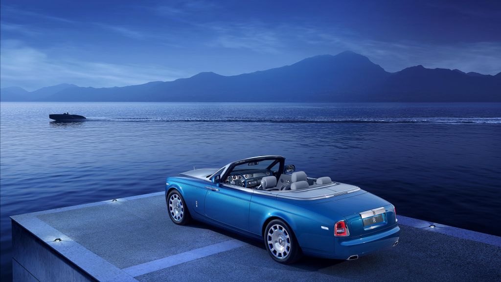 Rolls-Royce Phantom Drophead Coupe, Кабриолет, Вода, Суперкар, Роскошные Автомобили, HD, 2K, 4K