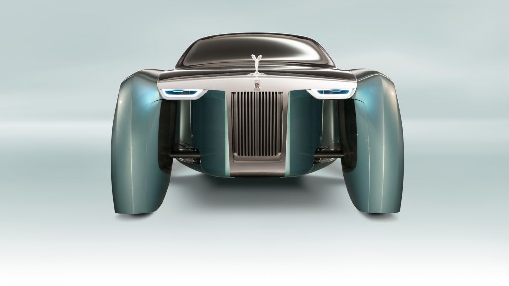 Rolls-Royce Vision Next 100, Автомобили Будущего, Футуризм, Серебро, HD, 2K, 4K